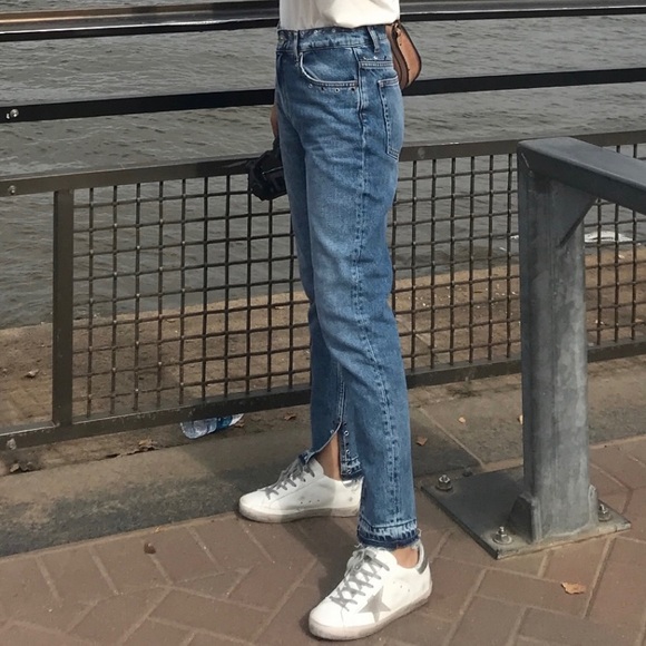 Sandro eyelets denim jeans - Picture 2 of 9